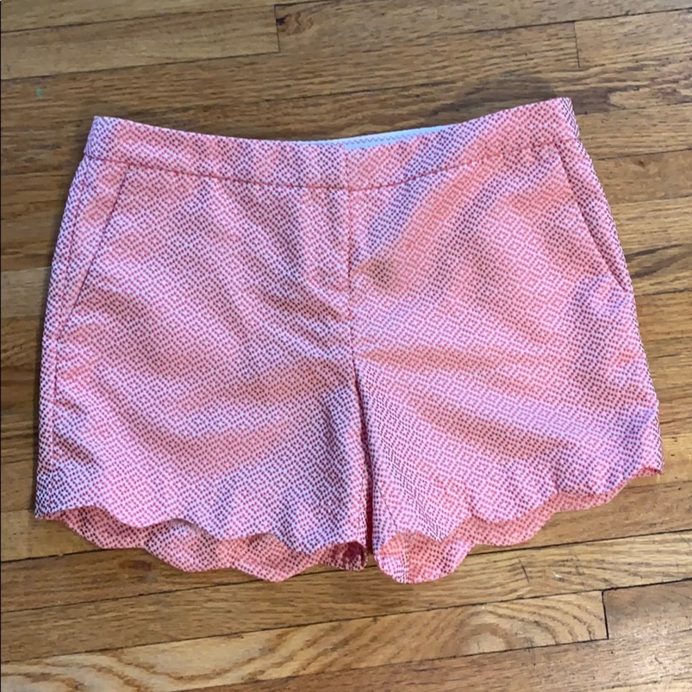 2 FOR $20 Kenar scalloped edge red diamond patterned shorts size 4